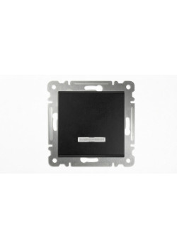 Выключатель 1-кл с подсвет. СП 10А IP20 250В механизм черн. Makel 57054021