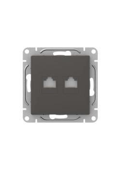 Механизм роз., RJ45 - 2шт, (cat6), мокко., Эпика EKF