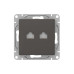 Механизм роз., RJ45 - 2шт, (cat6), мокко., Эпика EKF Механизм роз., RJ45 - 2шт, (cat6), мокко., Эпика EKF