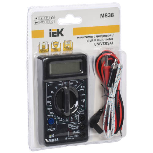 Мультиметр цифровой UNIVERSAL M838 IEK Мультиметр цифровой UNIVERSAL M838 IEK