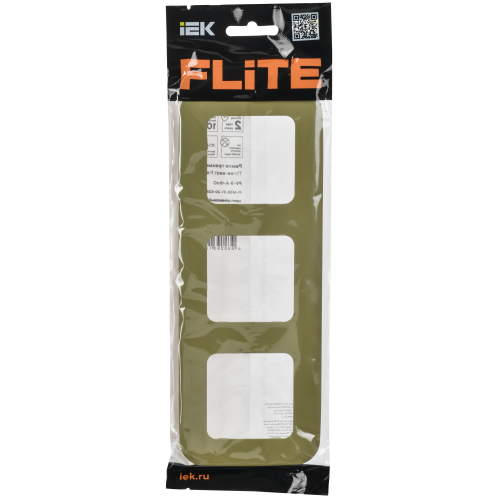 FLITE Рамка 3-местная РУ-3-А-ФлО оливковый IEK FLITE Рамка 3-местная РУ-3-А-ФлО оливковый IEK