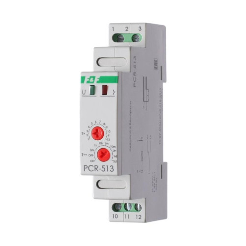 Реле времени PCR-513 8А 230В 1 перекл. IP20 задержка включ. монтаж на DIN-рейке F&F EA02.001.003 Реле времени PCR-513 8А 230В 1 перекл. IP20 задержка включ. монтаж на DIN-рейке F&F EA02.001.003
