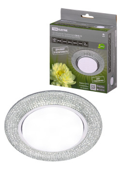 Светильник встраиваемый СВ 03-11 GX53 230В LED подсветка 5 Вт зеркальный/хром TDM