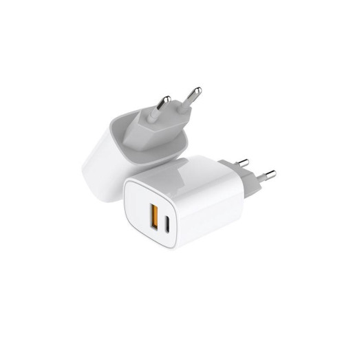 Устройство зарядное сетевое с двумя портами USB-A + USB-C 20Вт Rexant 18-2207 Устройство зарядное сетевое с двумя портами USB-A + USB-C 20Вт Rexant 18-2207
