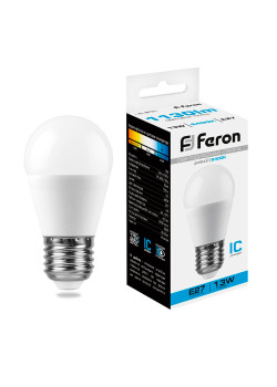 Лампа светодиодная Feron LB-950 Шарик E27 13W 175-265V 6400K