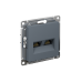 ATLASDESIGN РОЗЕТКА двойная компьютерная RJ45+RJ45 кат. 5e, механизм, ГРИФЕЛЬ ATLASDESIGN РОЗЕТКА двойная компьютерная RJ45+RJ45 кат. 5e, механизм, ГРИФЕЛЬ