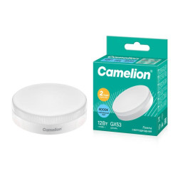 Лампа светодиодная LED12-GX53/845/GX53 12Вт 220В Camelion 12787