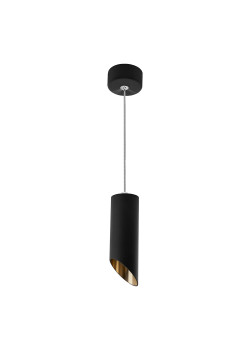 Светильник потолочный Feron ML1828 на подвесе  MR16 35W 230V, черный, золото 55*200