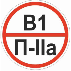 Знак пластик 