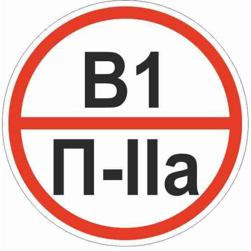Знак пластик 