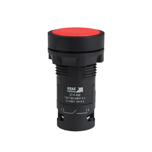 Кнопка OptiSignal Compact D22 C7-P-420 красная 2НО XB7NA43