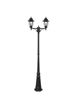 Светильник садово-парковый Feron 6214/PL6214 столб 2*100W E27 230V, черный