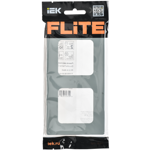 FLITE Рамка 2-местная РУ-2-К-ФлС серый IEK FLITE Рамка 2-местная РУ-2-К-ФлС серый IEK