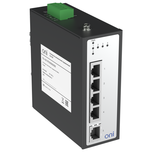 Коммутатор промышленный неуправляемый ISU-430 Ethernet 5 портов 10/100BaseT разъем RJ45 24В AC/12/24/48В DC с резервированием ONI Коммутатор промышленный неуправляемый ISU-430 Ethernet 5 портов 10/100BaseT разъем RJ45 24В AC/12/24/48В DC с резервированием ONI