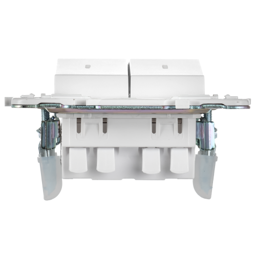 SKANDY Выключатель 2-клавишный проходной с индикацией 10А SK-V10W арктический белый IEK SKANDY Выключатель 2-клавишный проходной с индикацией 10А SK-V10W арктический белый IEK