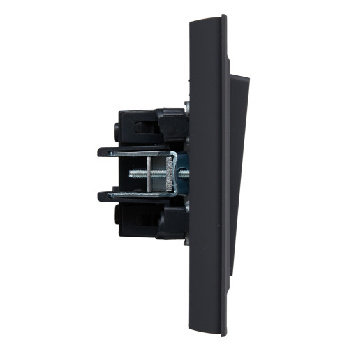 BRITE Выключатель 2-клавишный 10А в сборе ВСР10-2-0-БрГ графит IEK BRITE Выключатель 2-клавишный 10А в сборе ВСР10-2-0-БрГ графит IEK