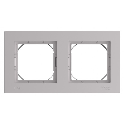ATLASDESIGN AQUA 2-постовая РАМКА, IP44, АЛЮМИНИЙ ATLASDESIGN AQUA 2-постовая РАМКА, IP44, АЛЮМИНИЙ