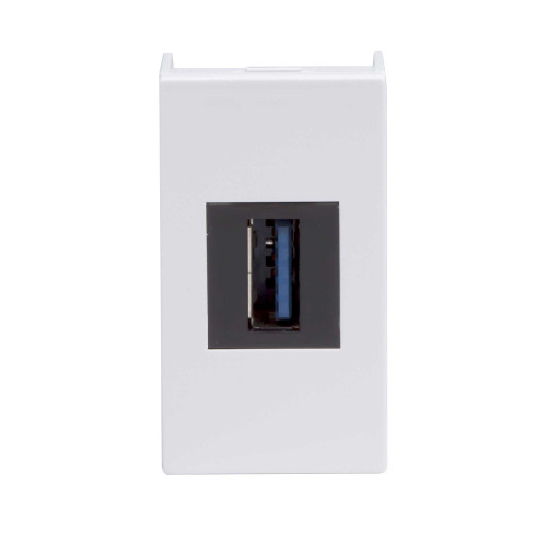 USB 3.0 розетка, ЭУИ Вива (Viva), белая, 1 мод.