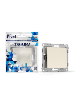 Переключатель перекрестный 1-кл. СП Pixel IP20 механизм беж. TOKOV ELECTRIC TKE-PX-P1R-C02