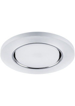 Светильник встраиваемый с белой LED подсветкой Feron CD5020 потолочный GX53 без лампы, белый матовый