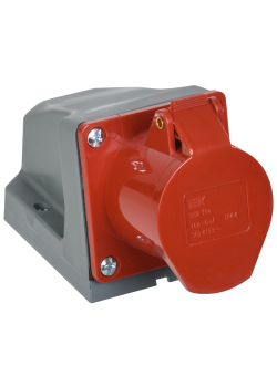 Розетка стационарная ССИ-114 3Р+РЕ 16А 380-415В IP44 IEK