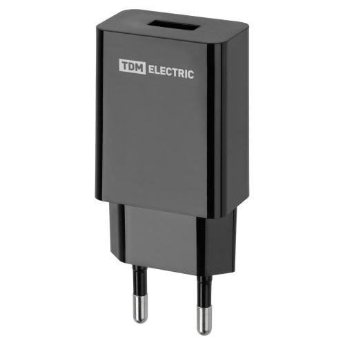 Сетевое зарядное устройство, СЗУ 6, Quick Charge 3.0, 3 А, 1 USB, черный, TDM