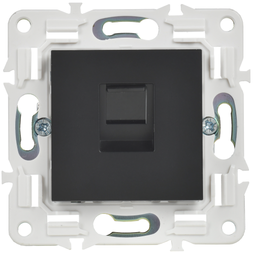 SKANDY Розетка компьютерная RJ45 кат.5E SK-K01Bl черный IEK SKANDY Розетка компьютерная RJ45 кат.5E SK-K01Bl черный IEK