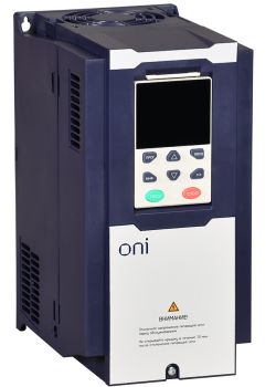 Преобразователь частоты K750 380В 3Ф 5,5-7,5кВт 13-17А со встроенным тормозом ONI