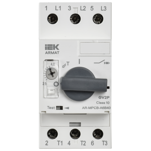 ARMAT Автоматический выключатель защиты двигателя A6 GV2P 2,5-4А IEK
