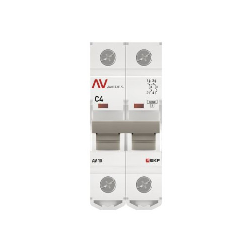 Авт. выкл. AV-10 2P 6A (C) 10kA EKF AVERES Авт. выкл. AV-10 2P 6A (C) 10kA EKF AVERES