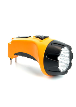 Фонарь аккумуляторный, 7 LED DC (свинцово-кислотная батарея), желтый, TH2294 (TH93B)