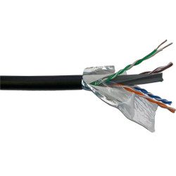 Кабель информационный Lanmaster LAN-6EUTP-WP-OUT кат.6 UTP 4 пары 23AWG PE внешний 305м черный