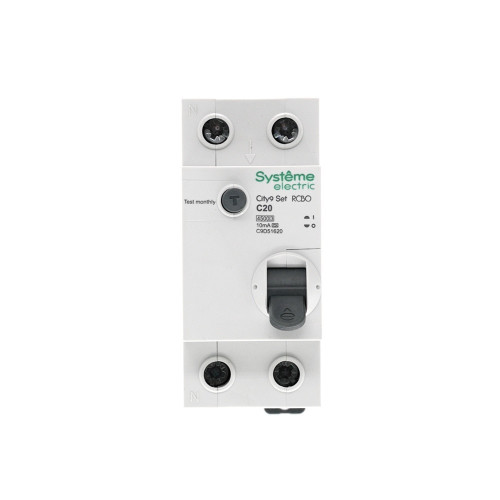 City9 Set Авт. выкл. диф. тока (АВДТ) 1P+N С 20А 4.5kA 10мА Тип-A 230В