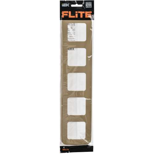 FLITE Рамка 5-местная РУ-5-А-ФлХ хаки IEK FLITE Рамка 5-местная РУ-5-А-ФлХ хаки IEK