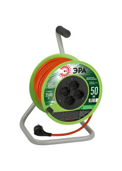 Удлинитель на катушке 4х50м с заземл. RP-4e-3x1.5-50m ПВС 3х1.5 Эра Б0056104