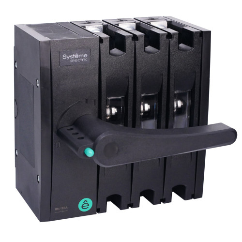 ВЫКЛ.-РАЗЪЕДИНИТЕЛЬ SYSTEMEPACT SD160 3P 100A РУКОЯТКА СЛЕВА ФРОНТ._РУКОЯТКА ЗАКАЗЫВАЕТСЯ ОТДЕЛЬНО