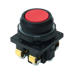 КЕ-011 У3 исп.1, красный, 2з, цилиндр, IP40, 10А ,660В, выключатель кнопочный  (ЭТ)