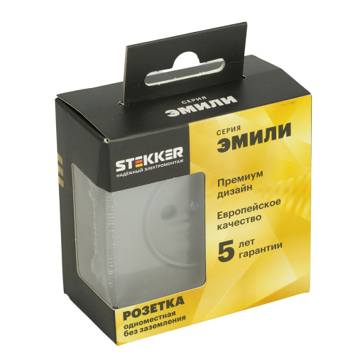 Розетка 1-местная с з/ш, б/з (механизм), СЗК, STEKKER, 250В, 16А, серия Эмили, RST16-5109-10ZK, платиново-серый, soft touch Розетка 1-местная с з/ш, б/з (механизм), СЗК, STEKKER, 250В, 16А, серия Эмили, RST16-5109-10ZK, платиново-серый, soft touch