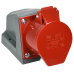 Розетка стационарная CCИ-115 3Р+РЕ+N 16А 380-415В IP44 IEK Розетка стационарная CCИ-115 3Р+РЕ+N 16А 380-415В IP44 IEK