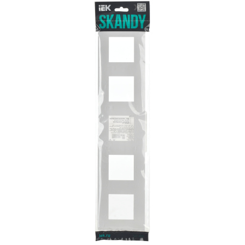 SKANDY Рамка 5-местная SK-F05W арктический белый IEK