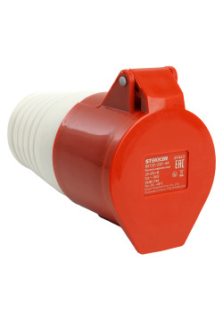 Розетка переносная ST-225 32А 380В 3P+PE+N IP44, RST32-225-44, Stekker