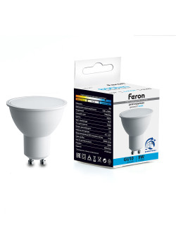 Лампа светодиодная диммируемая Feron LB-561 MR16 GU10 9W 230V 6400K