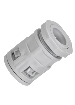 ELASTA Муфта вводная для гофрированных труб MVN25 IP40 серая IEK