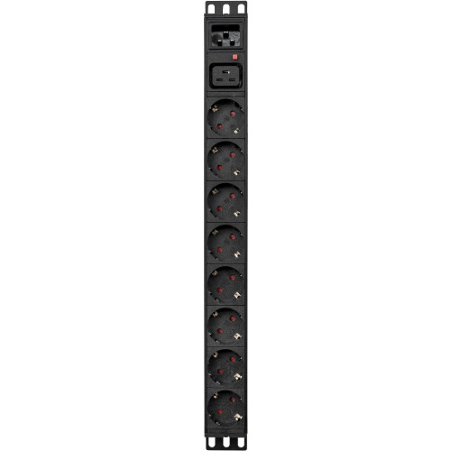 Блок распределения питания Powercom PDU-16A-type 2 (PDU-16AV10-8S-C9-C2)