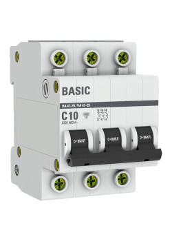 Авт. выкл. ВА 47-29 3P 10А (C) 4,5кА BASIC