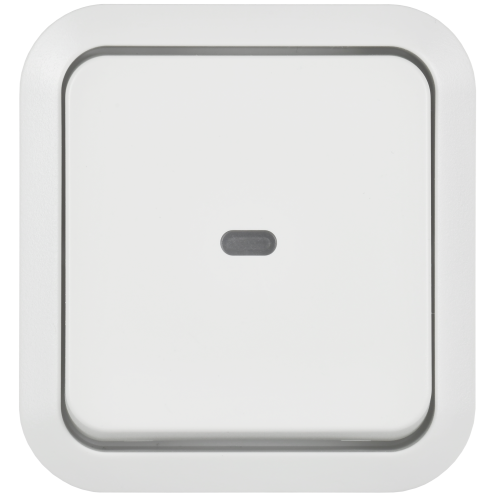 TORS Переключатель одноклавишный с индикацией 10А IP55 TS302 белый IEK