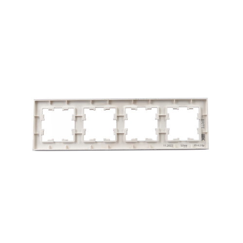 BRITE Рамка 4-местная РУ-4-2-Бр стекло розовый матовый IEK BRITE Рамка 4-местная РУ-4-2-Бр стекло розовый матовый IEK