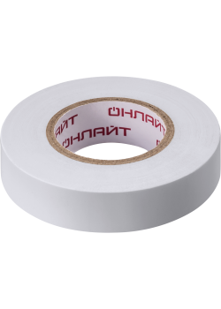 Изолента ОНЛАЙТ 71 676 OIT-B15-20/WH белая