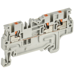 ARMAFIX Клемма пружин. Push-in CP-MC 3 вывода 1,5мм2 серая IEK