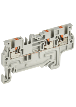 ARMAFIX Клемма пружин. Push-in CP-MC 3 вывода 1,5мм2 серая IEK